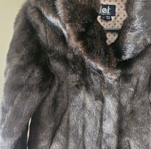 Faux Fur Coat in Rich Brown